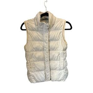 Aeropostale Women's White Puffer Vest Size Small Winter Casual‎